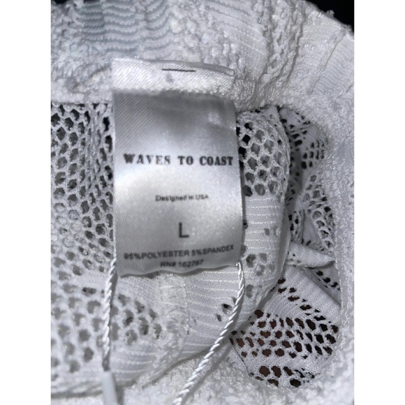 Waves To Coast Palm Mesh Cover Up Swim Pants - Picture 5 of 6